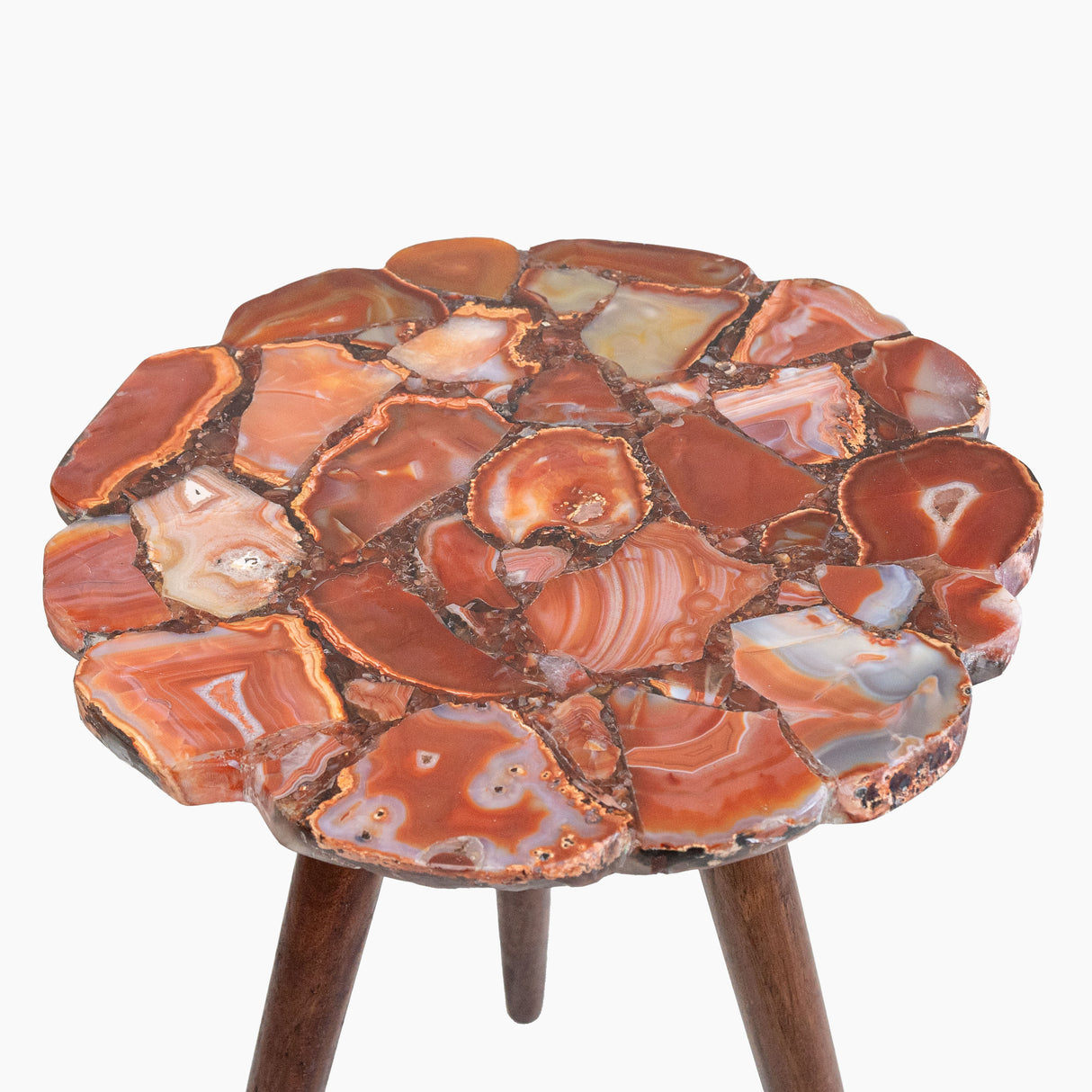 Myra Red Agate End Table