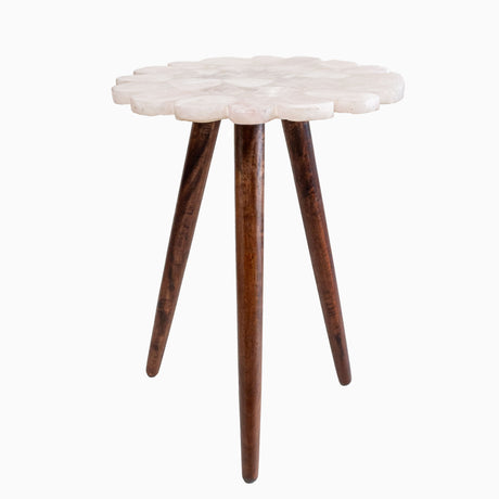 Myra Rose Quartz  End Table