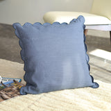 Elsie Cotton-Linen Blue Cushion