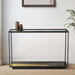 Galaxy Iron Console Table With Glass Top