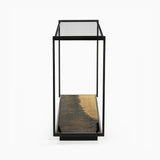 Galaxy Iron Console Table With Glass Top