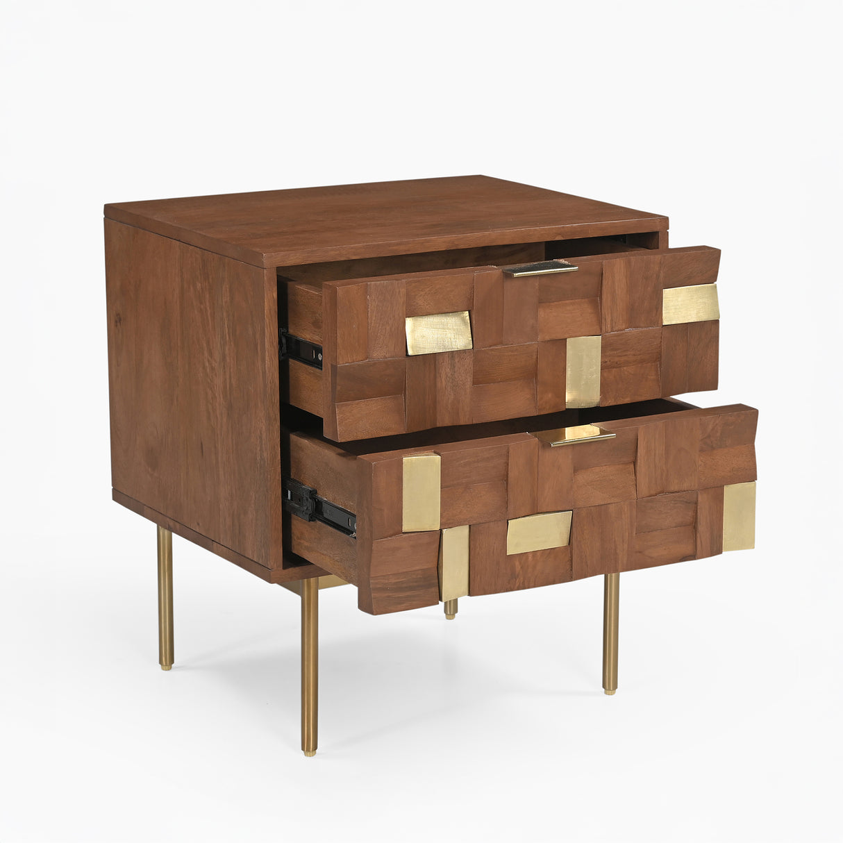 Lester Two Drawer Side Table