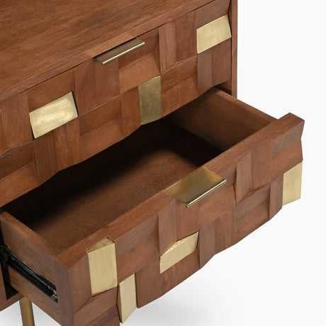 Lester Two Drawer Side Table