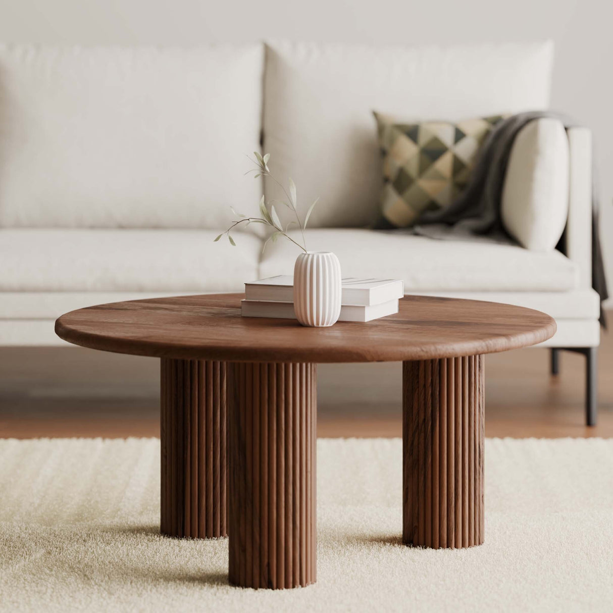 Konrad Ribbed Coffee Table