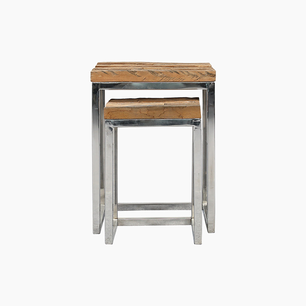 Gerald Reclaimed Wood Nesting End Tables