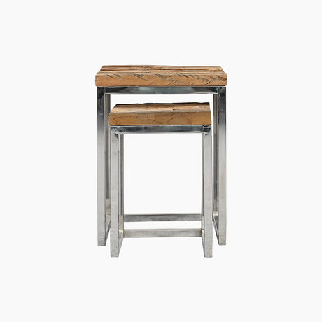 Gerald Reclaimed Wood Nesting End Tables