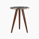 Myra Blue & Black End Table