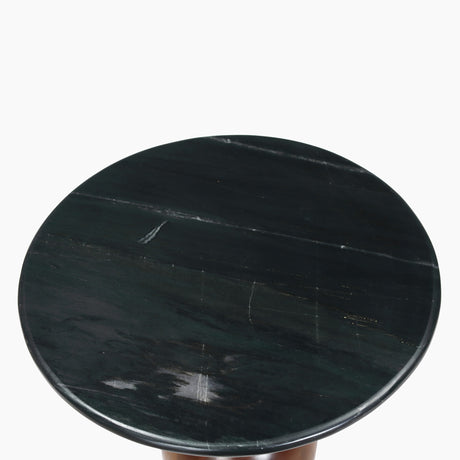 Orbit Black Marble Top End Table