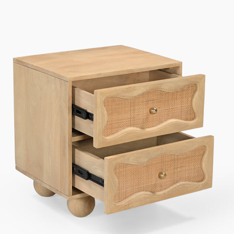 Denis Two Drawers Side Table