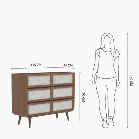 Oxy Six Drawer Chest