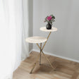 Vale Italian Marble Top Side Table White
