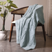 Kaia Blue Cotton Knitted Throw