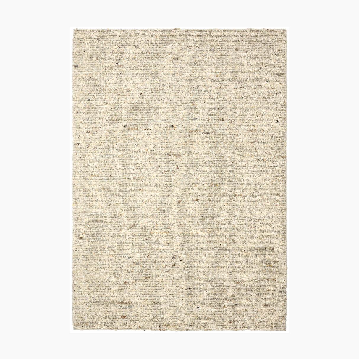 Zola Wool Hand Carded Beige Rug