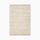 Tira Hand Woven Beige Woollen Dhurrie