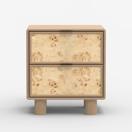 Urban Burl Two Drawer Side Table