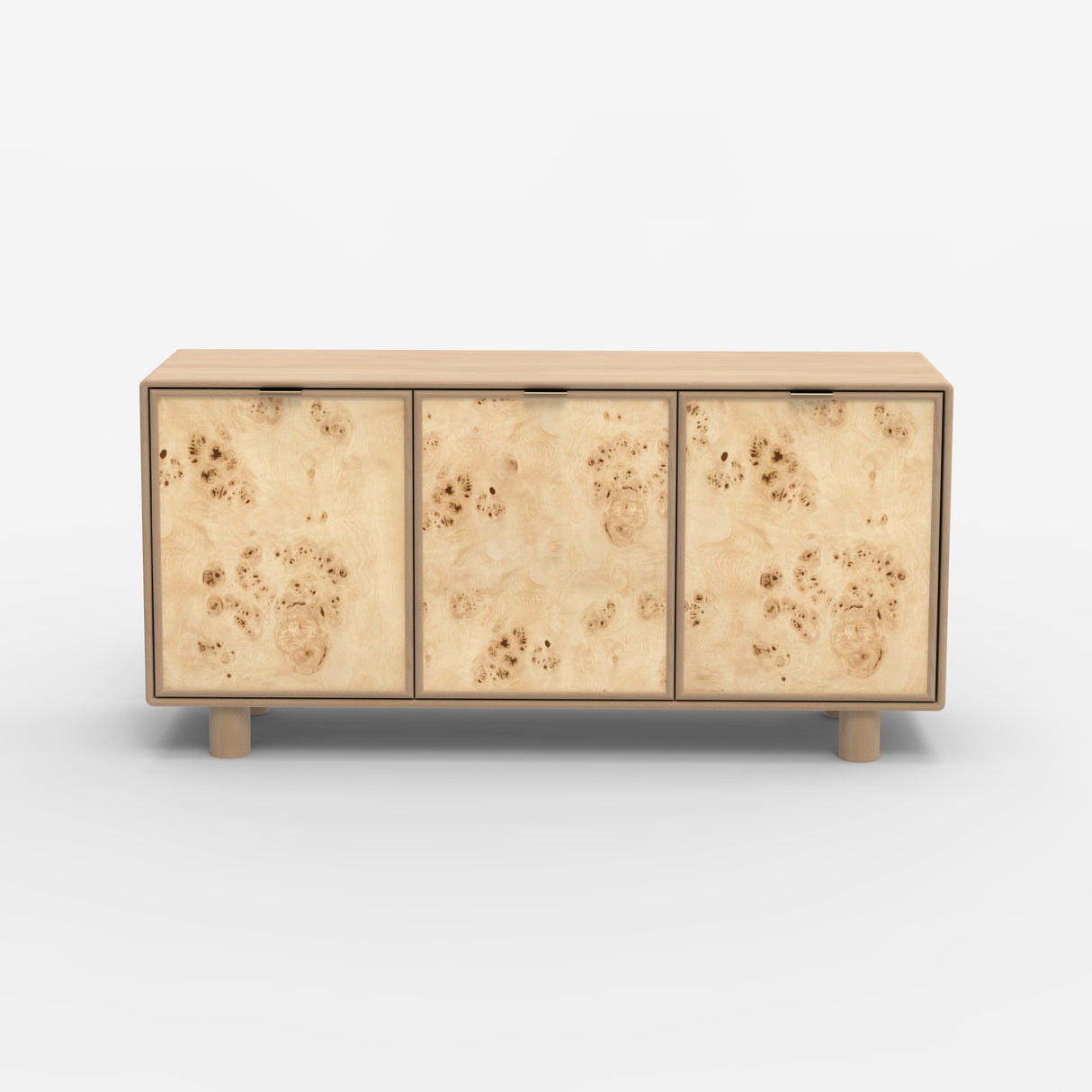 Urban Burl Three Door Cabinet