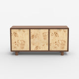 Urban Burl Three Door Cabinet