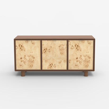 Urban Burl Three Door Cabinet