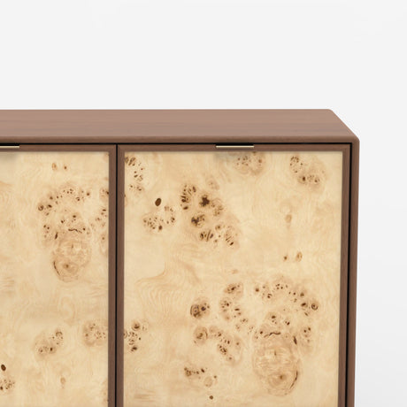 Urban Burl Three Door Cabinet