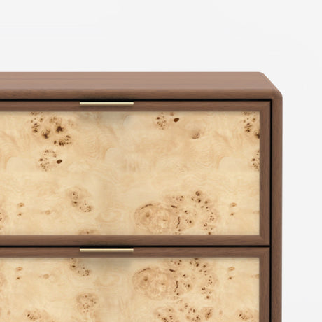 Urban Burl Two Drawer Side Table