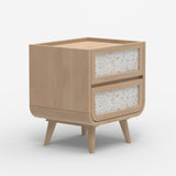 Oxy Two Drawer Side Table